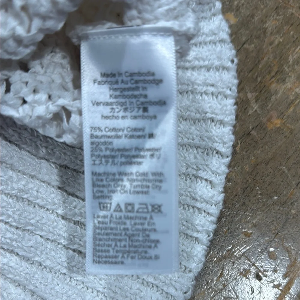 J. Crew Cream Crochet Knit Camisole